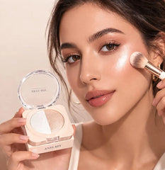 ANYLADY Duo Baked Highlighter Compact – 2-in-1 Shimmer & Glow Powder ANYLADY