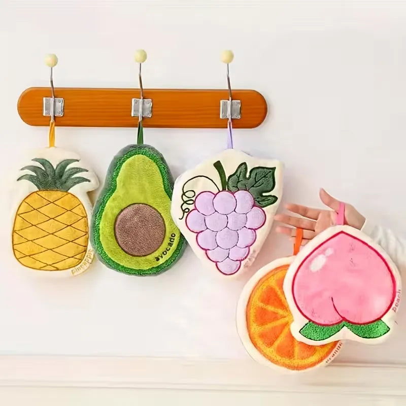 Hanging Fruit Shaped Microfiber Hand Towels for Kitchen - Each Cosmia.pk