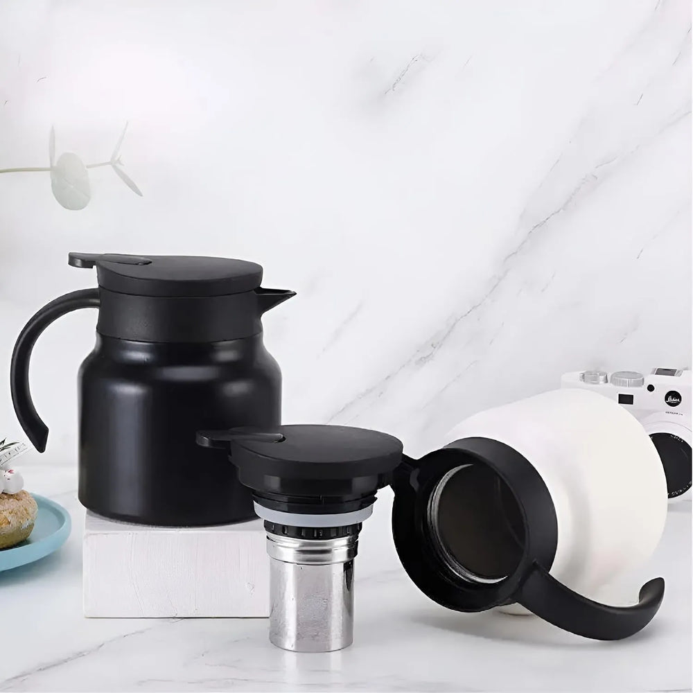 Stainless Steel Insulated Coffee Carafe with Removable Infuser Filter Cosmia.pk