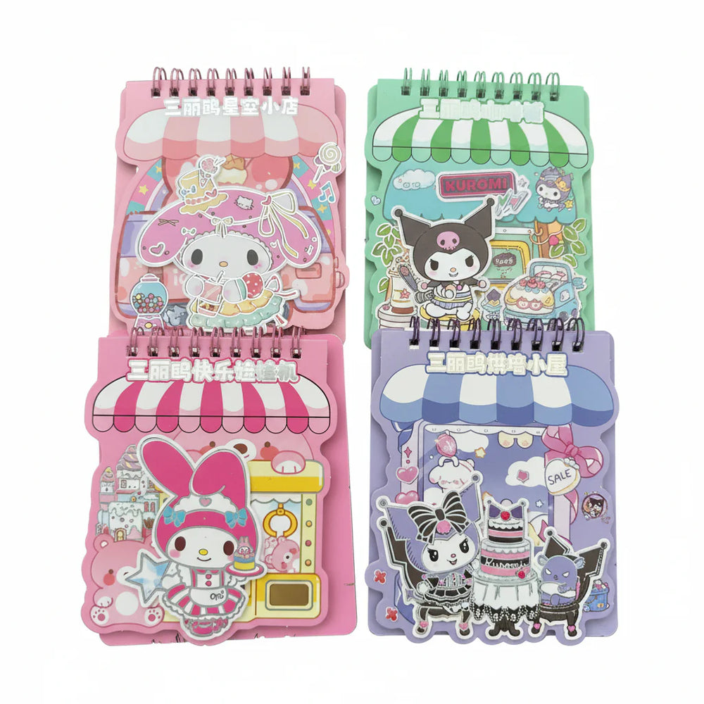 Sanrio Cartoon Mini Spiral Notebooks Sanrio
