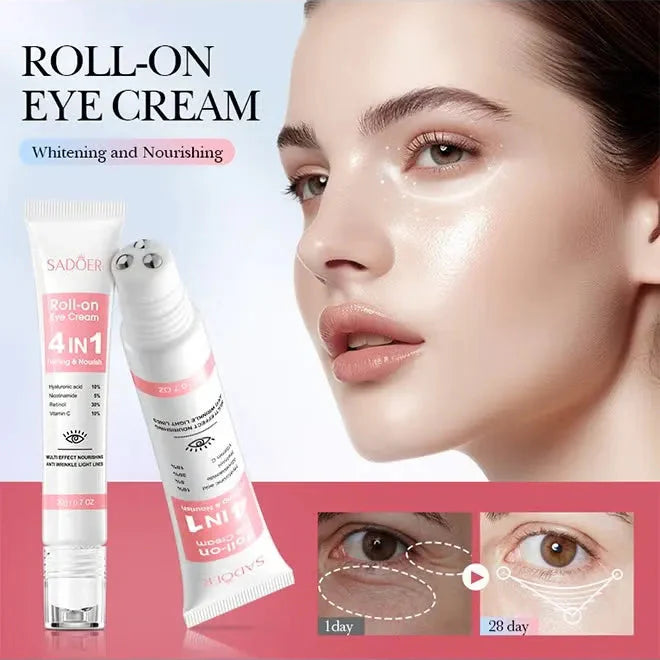 SADOER 4in1 Roll-on Moisturizing Eye Cream - 20gm Sadoer