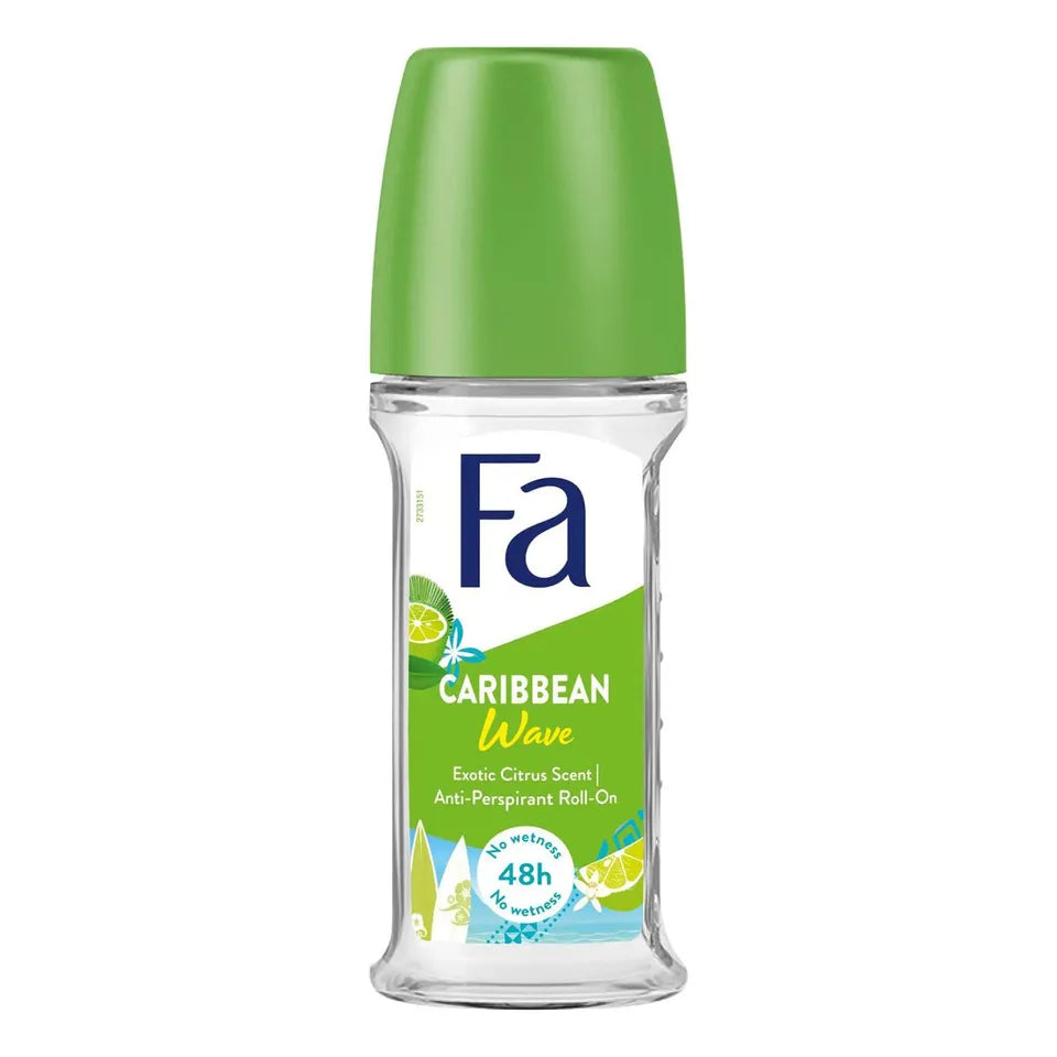 Fa Deodorant Roll On Caribbean Lemon 50ml Fa