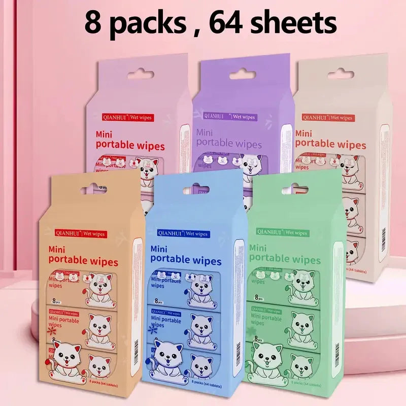 Qianhui Mini Portable Wet Wipes Multipack - Each Qianhui