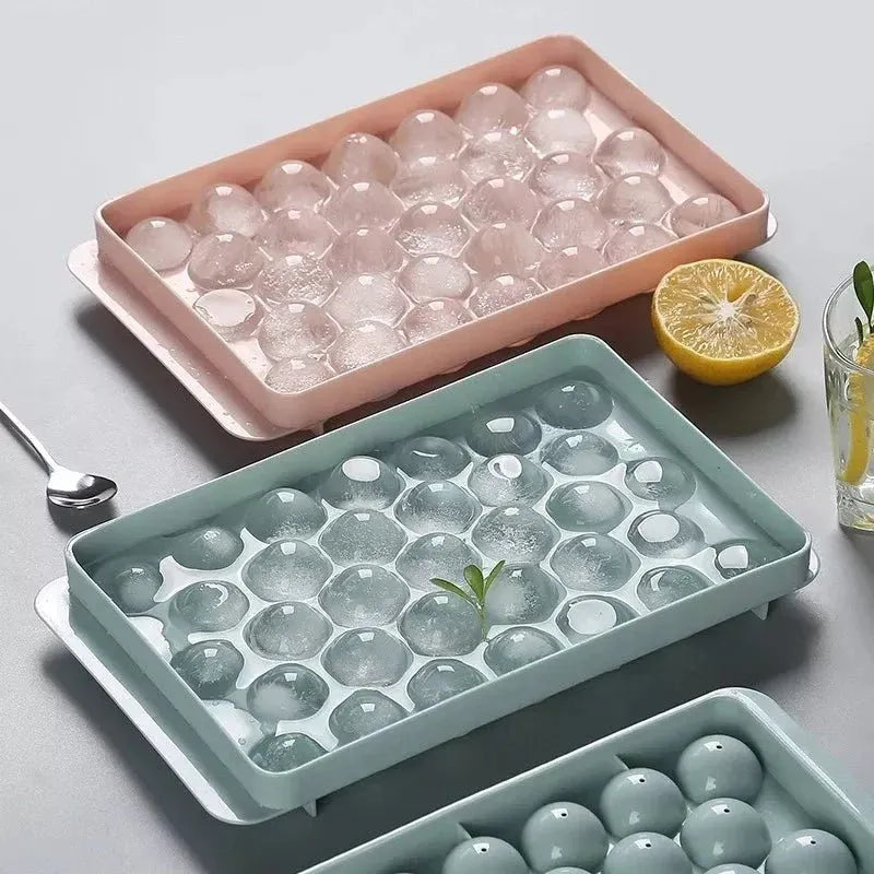 Round Ball Ice Cube Tray Mold with Lid - Each Cosmia.pk
