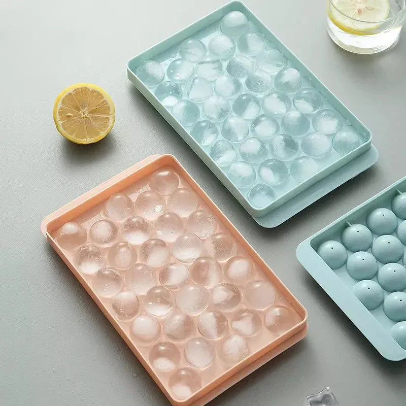 Round Ball Ice Cube Tray Mold with Lid - Each Cosmia.pk