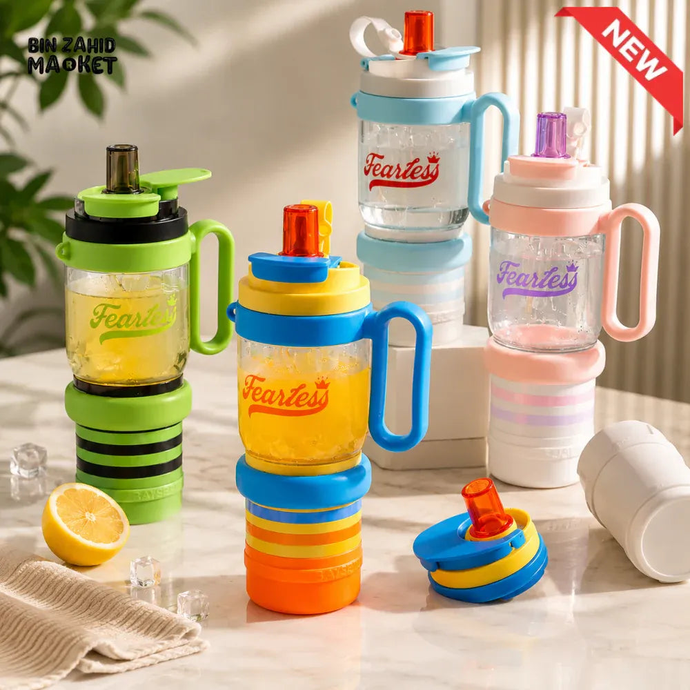 Fearless Multi-Function Hydration Tumbler Water Bottle-1000ml Cosmia.pk