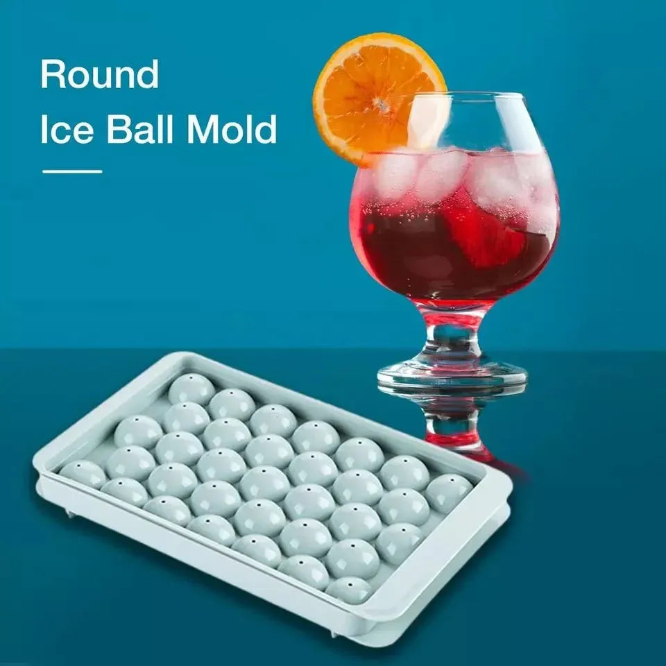 Round Ball Ice Cube Tray Mold with Lid - Each Cosmia.pk