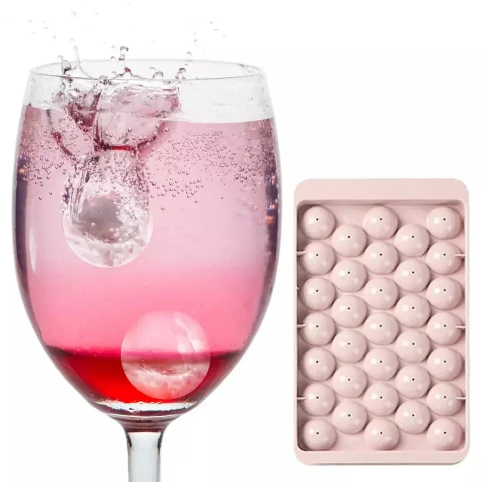 Round Ball Ice Cube Tray Mold with Lid - Each Cosmia.pk