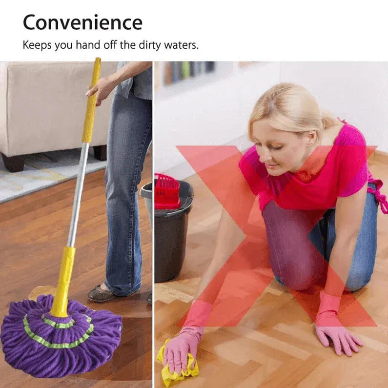 Self-Wringing Twist Mop with Extendable Stainless Steel Handle Cosmia.pk