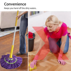 Self-Wringing Twist Mop with Extendable Stainless Steel Handle Cosmia.pk