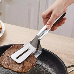 Stainless Steel 2-in-1 Cooking Spatula Tong-Each Cosmia.pk