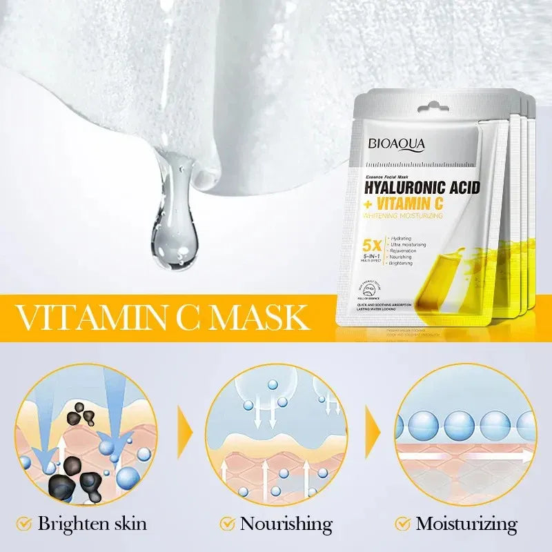 Bioaqua Hyaluronic Acid + Vitamin C Whitening Moisturizing Essence Bioaqua