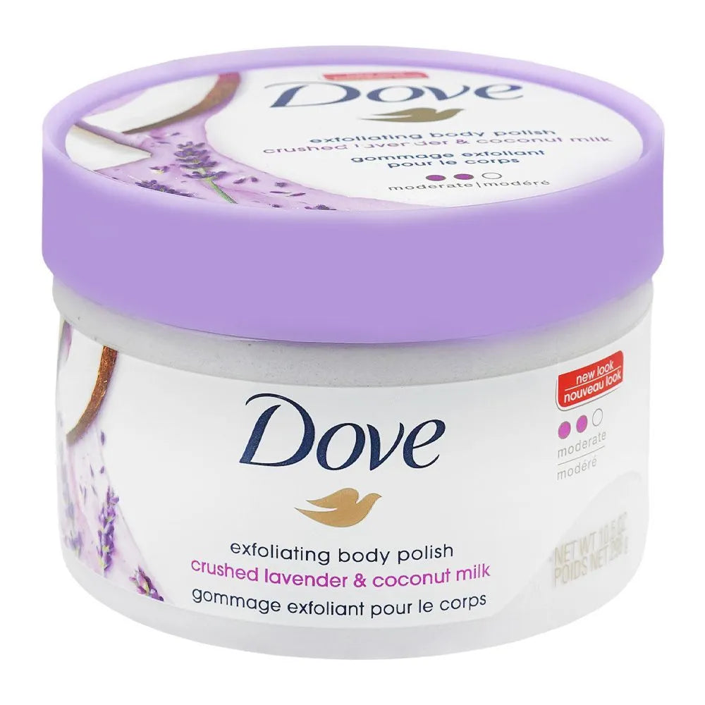 Dove Crushed Lavender & Coconut Milk Exfoliating Body Polish Sulfate Dove