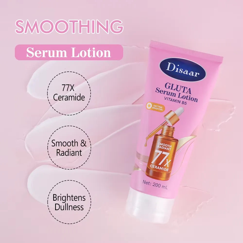 Disaar Gluta Serum Lotion Daytime Brighten Smooth Radiant - 200ml Disaar