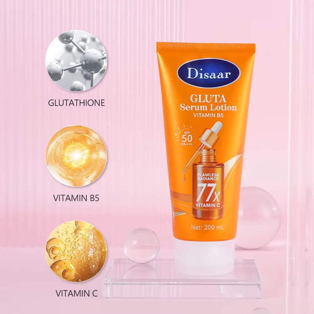 Disaar Gluta Serum Lotion SPF 50 Flawless Radiance – 200ml Disaar