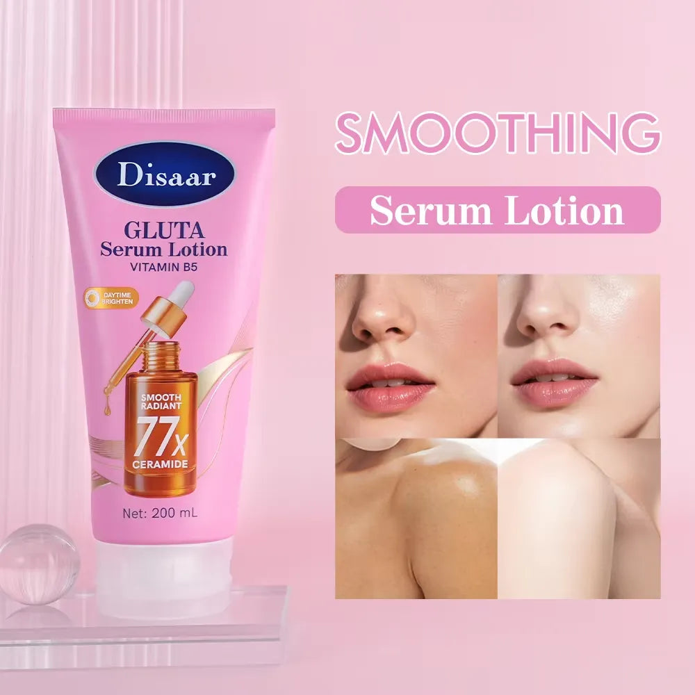 Disaar Gluta Serum Lotion Daytime Brighten Smooth Radiant - 200ml Disaar
