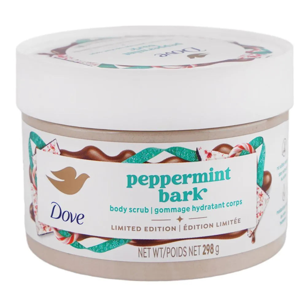 Dove Peppermint Bark Limited Edition Body Scrub-298g- Each Dove