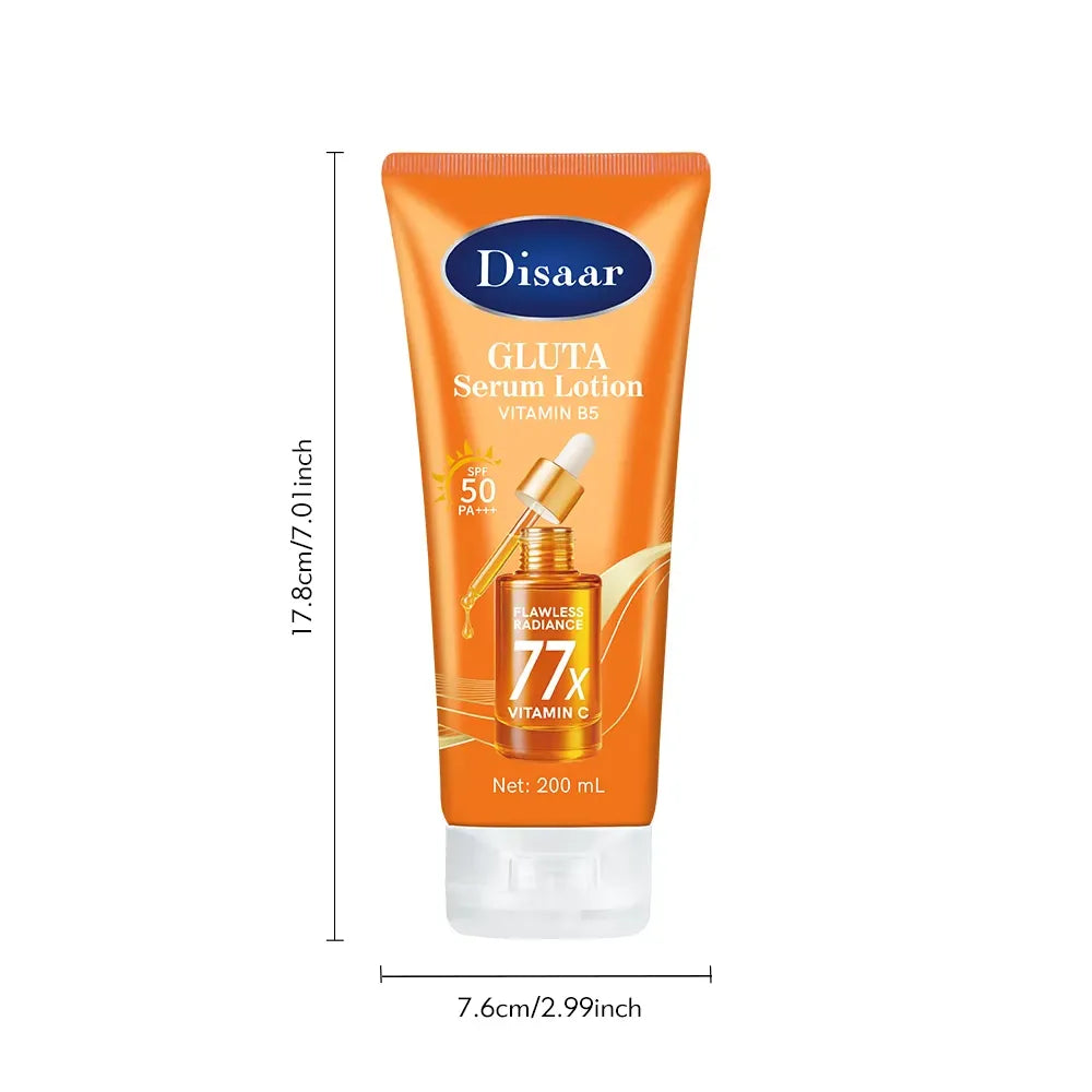 Disaar Gluta Serum Lotion SPF 50 Flawless Radiance – 200ml Disaar