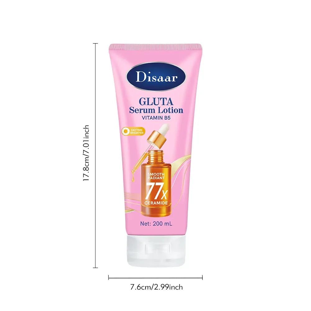 Disaar Gluta Serum Lotion Daytime Brighten Smooth Radiant - 200ml Disaar