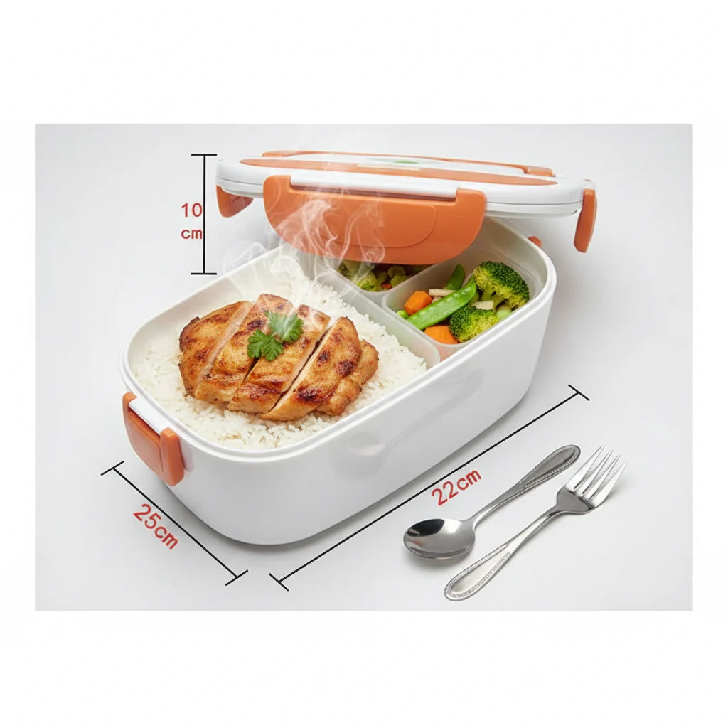 Multifunction Electric Lunch Box with Stainless Steel Container Cosmia.pk