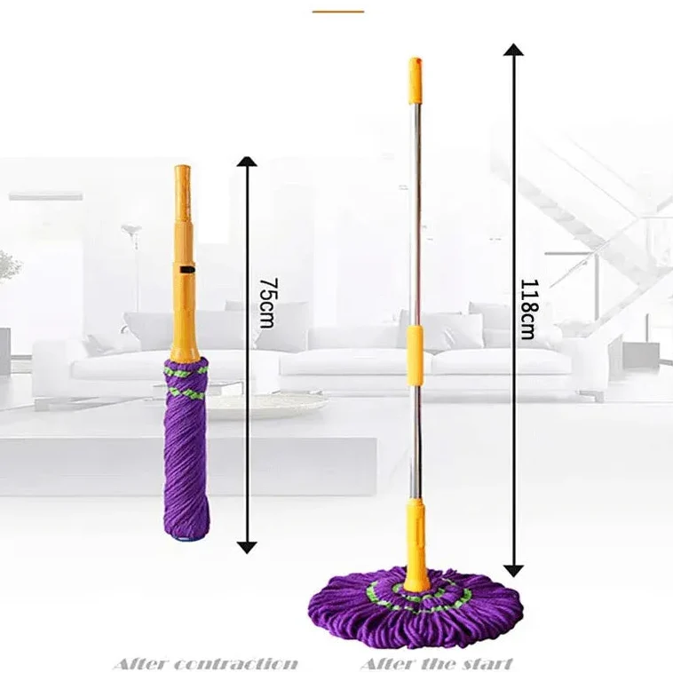 Self-Wringing Twist Mop with Extendable Stainless Steel Handle Cosmia.pk