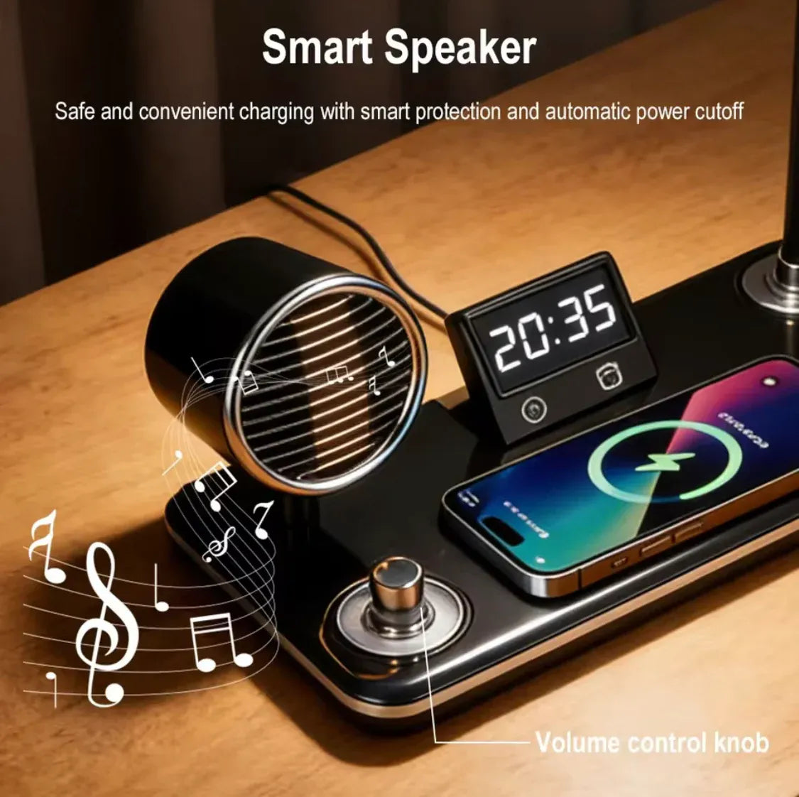 4-in-1 Wireless Charging Desk Lamp Cosmia.pk