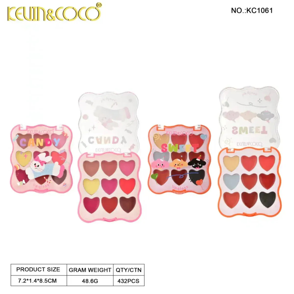 Kevin & Coco Heart Animal Candy Lip Cream - 9 Colors Kevin & Coco