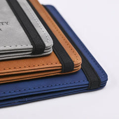 Faux Leather Passport Holder Cover and Travel Wallet with Elastic Band Cosmia.pk