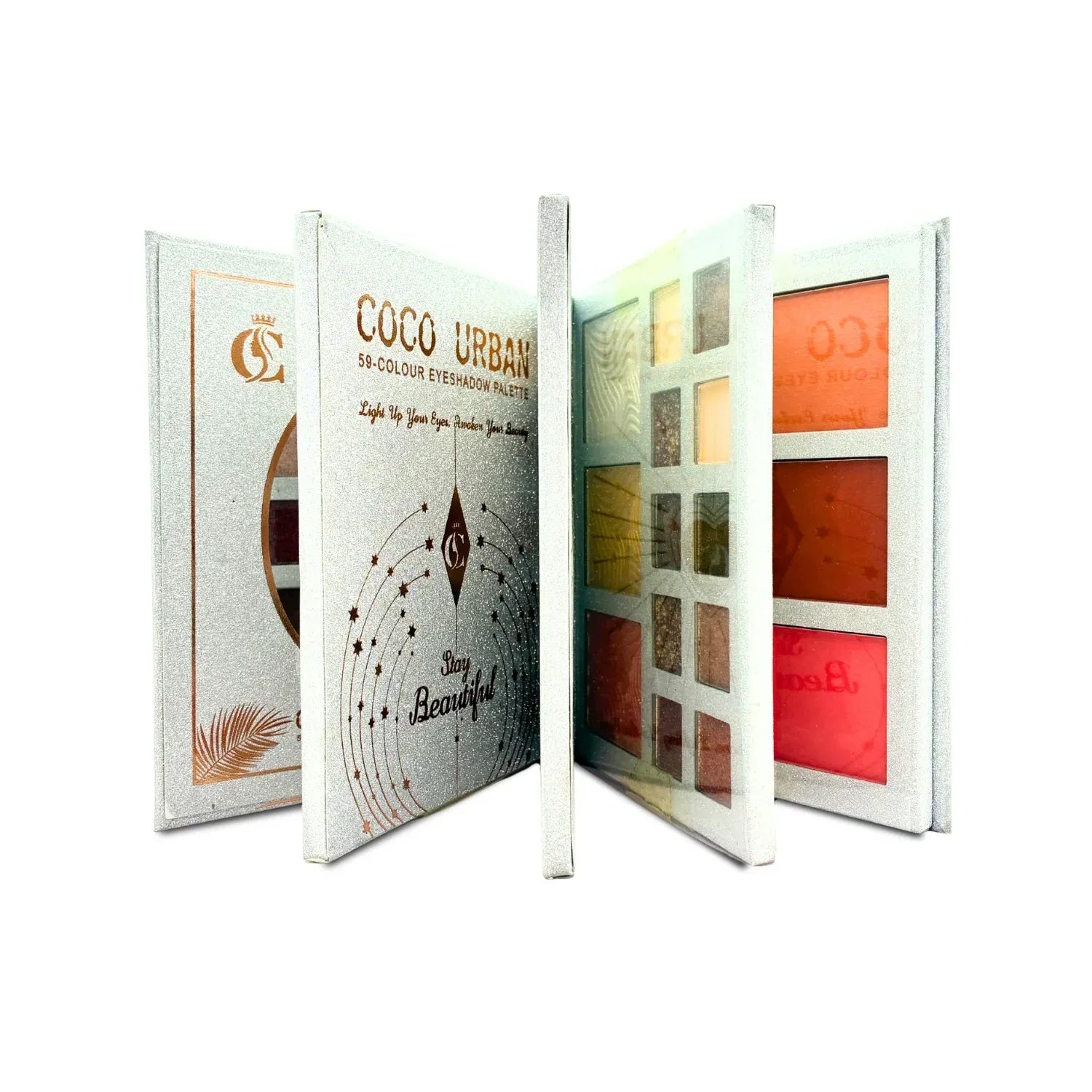 Coco Urban Eyeshadow Palette - 4 In One Book Style Makeup Kit Coco Urban