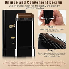 Gegemoon Black Hairdressing Wand – 2-in-1 Natural Color Touch-Up Gegemoon