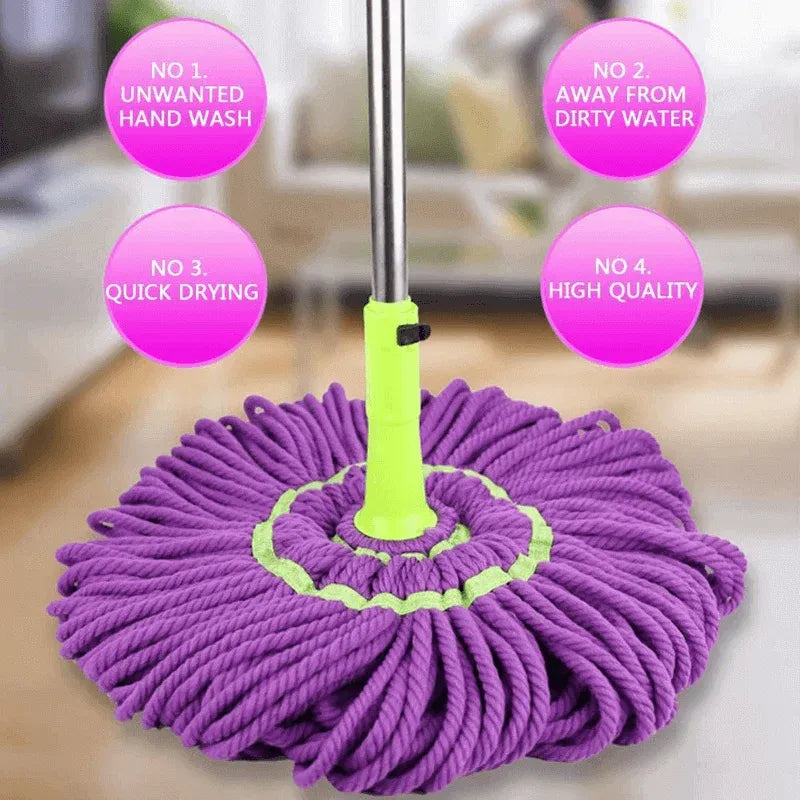 Self-Wringing Twist Mop with Extendable Stainless Steel Handle Cosmia.pk