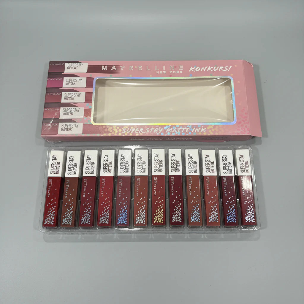 Maybelline New York Super Stay Matte Ink Lipstick - Pack of 12 Maybelline