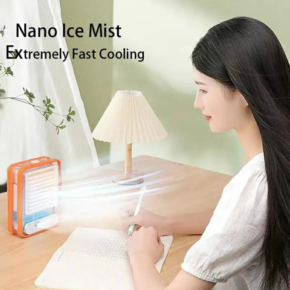 Portable Mini Air Conditioner Fan with Cool Mist Humidifier Cosmia.pk