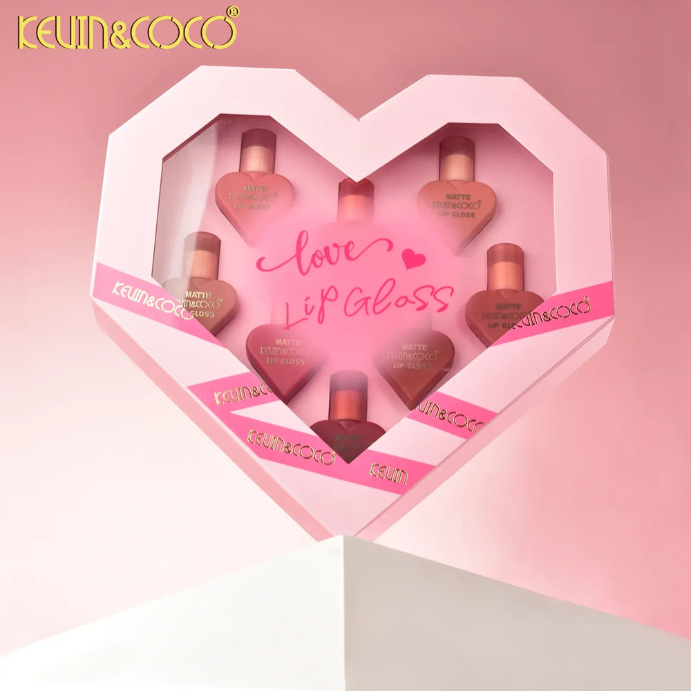 Kevin & Coco Love Garden Wateroroof Lipgloss Set - 8Pcs Kevin & Coco