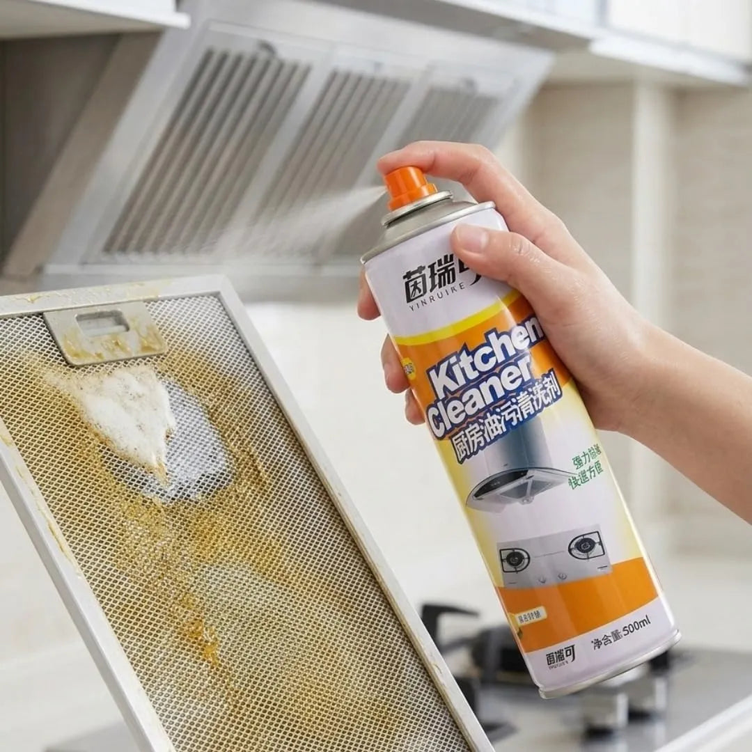 Yinruike Heavy Duty Kitchen Oil and Grease Cleaner Spray -500ml Yinruike