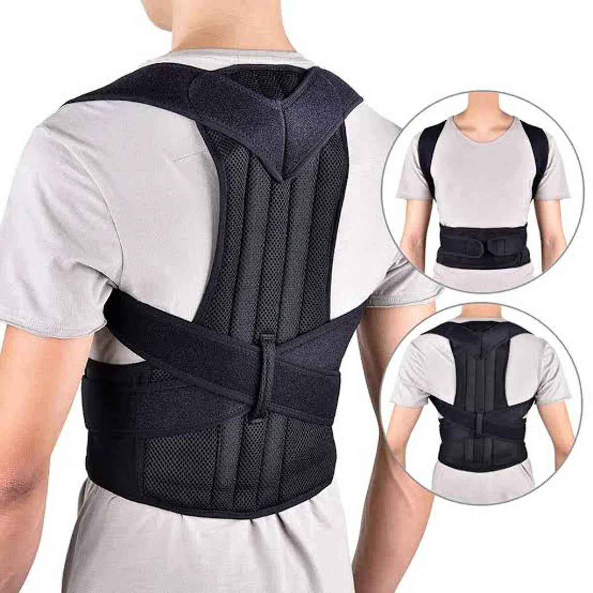 Back Straightener Brace with Lumbar Waist Belt-Each Cosmia.pk