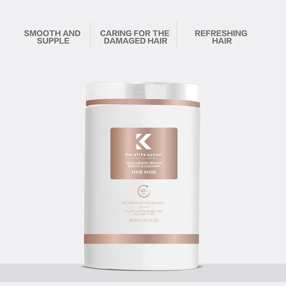 Keratine Queen Keratin & Collagen Moisturizing Protein Hair Mask Keratine Queen