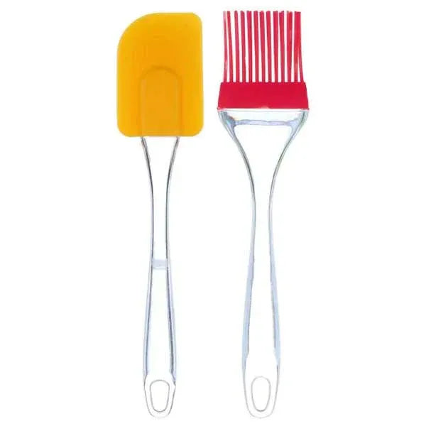Heat Resistant Silicone Spatula and Oil Brush Set – Each Cosmia.pk