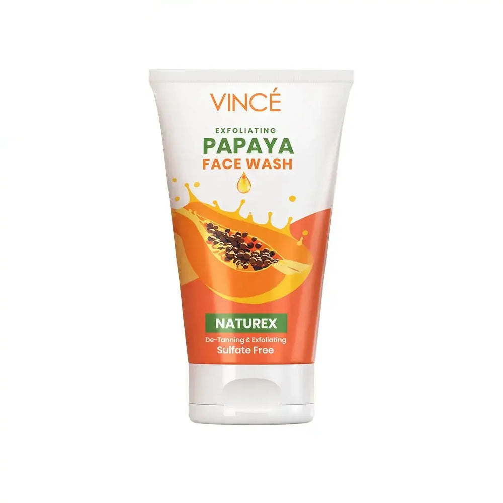 Vince Naturex Exfoliating Papaya Face Wash – 120ml Vince