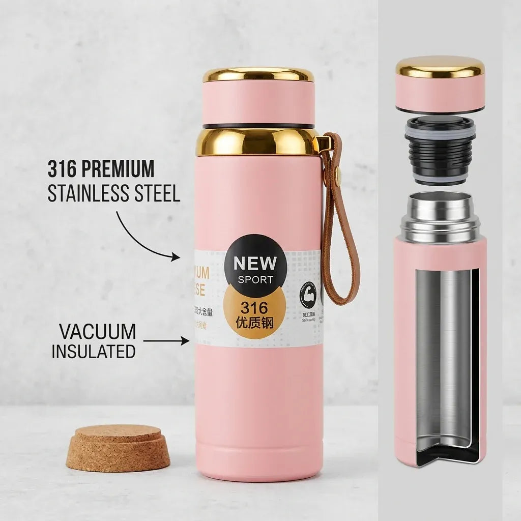 316 Stainless Steel Sports Thermal Bottle - 800ml Cosmia.pk