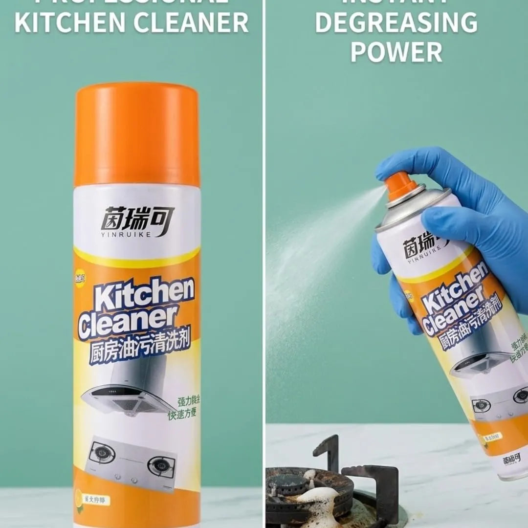 Yinruike Heavy Duty Kitchen Oil and Grease Cleaner Spray -500ml Yinruike
