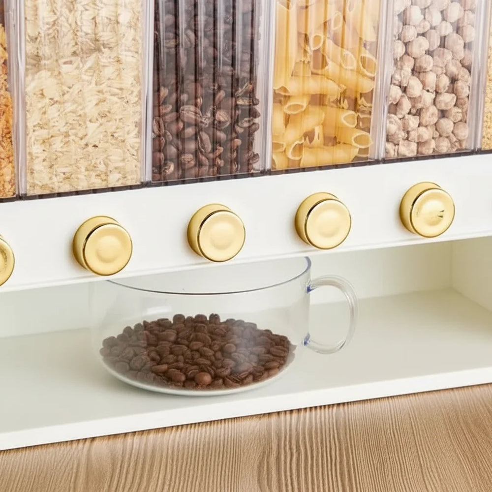 6 Compartment Countertop Cereal and Storage Dispenser - Each Cosmia.pk