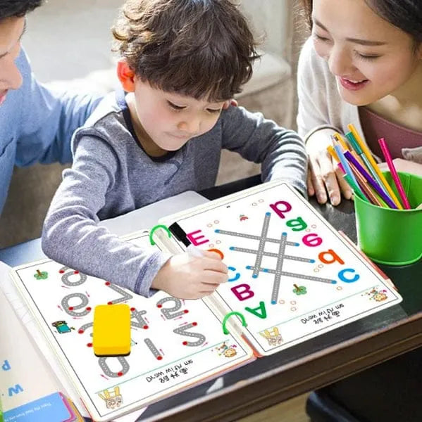 Kidmocy Stroke Line Dot to Dot Stage 01 Tracing Educational Kit -64 Cosmia.pk