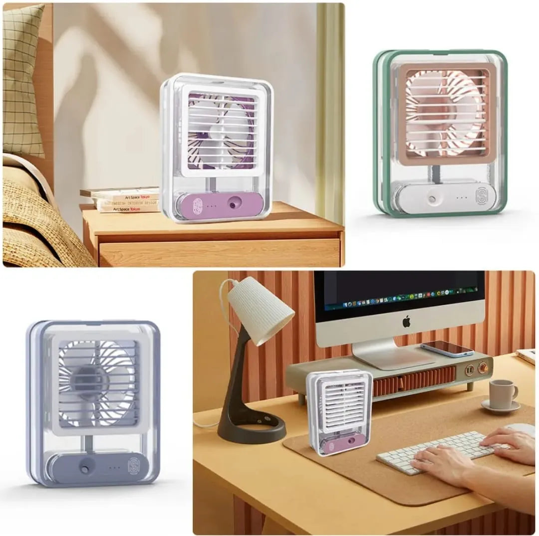 Portable Mini Air Conditioner Fan with Cool Mist Humidifier Cosmia.pk