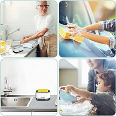 2-in-1 Dish Soap Pump Dispenser and Sponge Holder Cosmia.pk