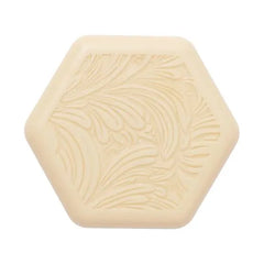 Hexagonal Floral Embossed Soap Bar Cosmia.pk