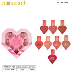 Kevin & Coco Love Garden Wateroroof Lipgloss Set - 8Pcs Kevin & Coco