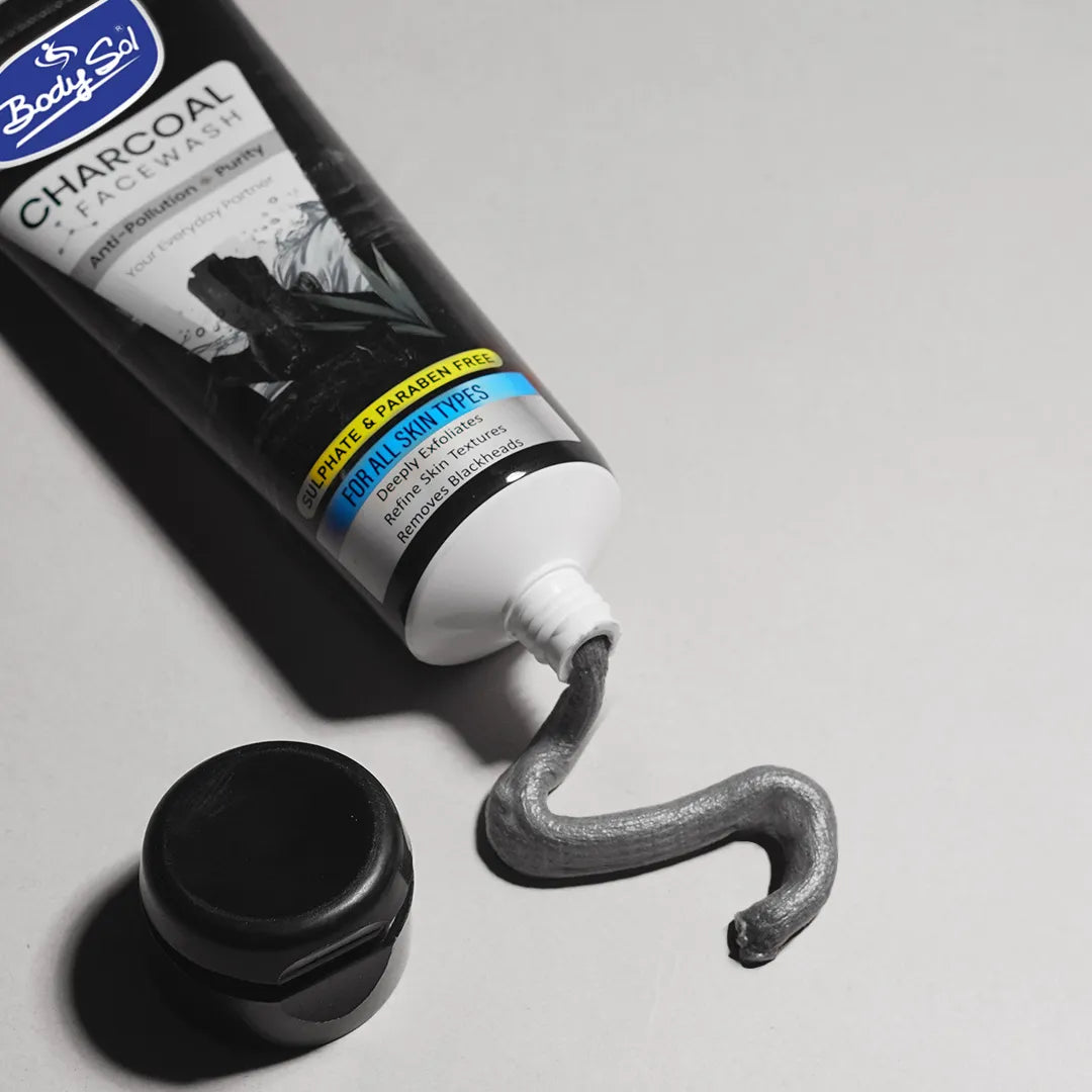 Body Sol Anti-Pollution Charcoal Facewash - 100ml Body Sol