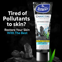 Body Sol Anti-Pollution Charcoal Facewash - 100ml Body Sol