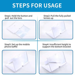 F3 Foldable Smartphone Screen Expander for Movies and Videos - Each Cosmia.pk